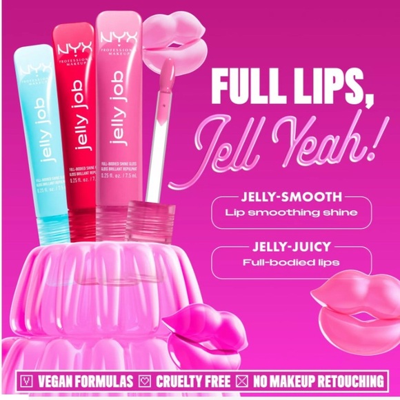 NYX Jelly Job Lip Gloss (Jelly Blushing) - Picture 3 of 6